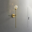 GobekUsa Crystal Wall Lamp: Modern Light Luxury LED Fixture for Bedroom, Living Room & TV Background