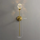 GobekUsa Crystal Wall Lamp: Modern Light Luxury LED Fixture for Bedroom, Living Room & TV Background