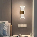 GobekUsa Crystal Wall Lamp for Bedroom Living Room Aisle Lighting