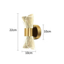 GobekUsa Crystal Wall Lamp for Bedroom Living Room Aisle Lighting