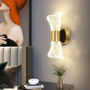 GobekUsa Crystal Wall Lamp for Bedroom Living Room Aisle Lighting