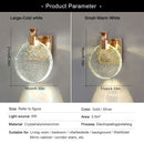 GobekUsa Crystal Wall Lamp: Modern Bedside Sconce for Bedroom, Living, Dining, Makeup