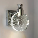 GobekUsa Crystal Wall Lamp: Modern Bedside Sconce for Bedroom, Living, Dining, Makeup