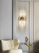 GobekUsa Crystal Wall Lamp: Modern & Simple Living Room Light for Corridor & Bedside