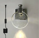 GobekUsa Crystal Wall Lamp LED Modern Glass Gold Luxury Lighting