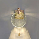 GobekUsa Crystal Wall Lamp LED Modern Glass Gold Luxury Lighting