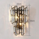 GobekUsa Crystal Wall Lamp for Modern Light Luxury Living Room, Bedroom, and Dining Area
