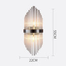 GobekUsa Crystal Wall Lamp for Modern Light Luxury Living Room, Bedroom, and Dining Area