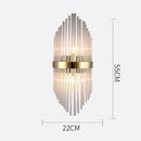 GobekUsa Crystal Wall Lamp for Modern Light Luxury Living Room, Bedroom, and Dining Area