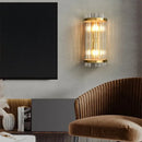 GobekUsa Crystal Wall Lamp for Modern Light Luxury Living Room, Bedroom, and Dining Area