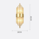 GobekUsa Crystal Wall Lamp for Modern Light Luxury Living Room, Bedroom, and Dining Area
