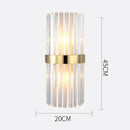 GobekUsa Crystal Wall Lamp for Modern Light Luxury Living Room, Bedroom, and Dining Area
