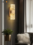 GobekUsa Crystal Wall Lamp for Modern Light Luxury Living Room and Bedside Wall Décor.