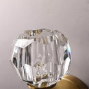 GobekUsa Crystal Wall Sconce: Modern LED Fixture for Bedroom, Living Room, and Hallway