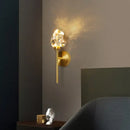 GobekUsa Crystal Wall Sconce: Modern LED Fixture for Bedroom, Living Room, and Hallway