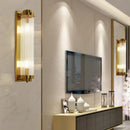 GobekUsa Crystal Wall Sconce Lamp for Living Room Bedside Decor Glass Gold Lighting