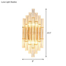 GobekUsa Gold Modern Wall Sconce Lamp with Crystal Shade - 1, 2, or 3 Bulb Options