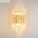 GobekUsa Gold Modern Wall Sconce Lamp with Crystal Shade - 1, 2, or 3 Bulb Options