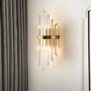 GobekUsa Gold Modern Wall Sconce Lamp with Crystal Shade - 1, 2, or 3 Bulb Options