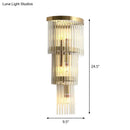 GobekUsa Gold Modern Wall Sconce Lamp with Crystal Shade - 1, 2, or 3 Bulb Options