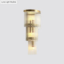 GobekUsa Gold Modern Wall Sconce Lamp with Crystal Shade - 1, 2, or 3 Bulb Options