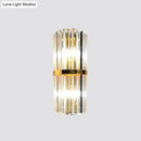 GobekUsa Gold Modern Wall Sconce Lamp with Crystal Shade - 1, 2, or 3 Bulb Options