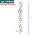 GobekUsa Crystal Water Drop Chandeliers: Modern Luxury LED Lighting for Bedroom, Bar & Decor