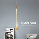 GobekUsa Crystal Water Drop Chandeliers: Modern Luxury LED Lighting for Bedroom, Bar & Decor