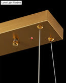 GobekUsa Shopia - Luxury Arch Crystal Suspension Chandelier - Modern Lighting Design