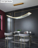 GobekUsa Shopia - Luxury Arch Crystal Suspension Chandelier - Modern Lighting Design