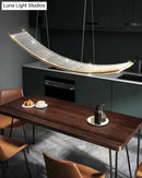 GobekUsa Shopia - Luxury Arch Crystal Suspension Chandelier - Modern Lighting Design