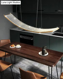 GobekUsa Shopia - Luxury Arch Crystal Suspension Chandelier - Modern Lighting Design
