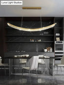GobekUsa Shopia - Luxury Arch Crystal Suspension Chandelier - Modern Lighting Design