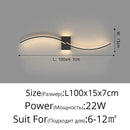 GobekUsa LED Wall Lamp: Modern Long Line Design for Living Room, Bedroom, Hallway, Indoor Lighting