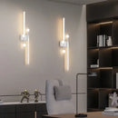 GobekUsa LED Wall Lamp: Modern Long Line Design for Living Room, Bedroom, Hallway, Indoor Lighting