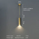 GobekUsa Gold Modern LED Bedroom Spotlight Chandelier
