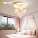 GobekUsa Dancing Girl LED Chandelier: Modern Kids Room Light, Cartoon Ceiling Lamp
