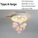 GobekUsa Dancing Girl LED Chandelier: Modern Kids Room Light, Cartoon Ceiling Lamp