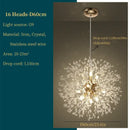 GobekUsa Dandelion Art Crystal Chandelier: Nordic Modern Luxury for Living Room & Restaurant