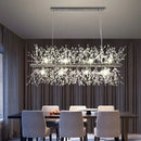GobekUsa Dandelion Art Crystal Chandelier: Nordic Modern Luxury for Living Room & Restaurant