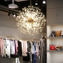 GobekUsa Dandelion Art Crystal Chandelier: Nordic Modern Luxury for Living Room & Restaurant