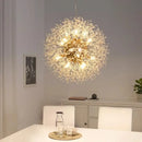 GobekUsa Dandelion Art Crystal Chandelier: Nordic Modern Luxury for Living Room & Restaurant