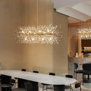 GobekUsa Dandelion Art Crystal Chandelier: Nordic Modern Luxury for Living Room & Restaurant