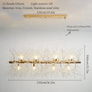 GobekUsa Dandelion Art Crystal Chandelier: Nordic Modern Luxury for Living Room & Restaurant