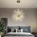 GobekUsa Dandelion Art Crystal Chandelier: Nordic Modern Luxury for Living Room & Restaurant