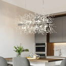 GobekUsa Dandelion Crystal Ceiling Lamp Chandelier for Bedroom Dining Room Kitchen Island