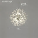 GobekUsa Dandelion Crystal Ceiling Lamp Chandelier for Bedroom Dining Room Kitchen Island