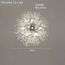 GobekUsa Dandelion Crystal Ceiling Lamp Chandelier for Bedroom Dining Room Kitchen Island