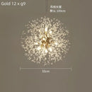 GobekUsa Dandelion Crystal Ceiling Lamp Chandelier for Bedroom Dining Room Kitchen Island