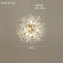 GobekUsa Dandelion Crystal Ceiling Lamp Chandelier for Bedroom Dining Room Kitchen Island